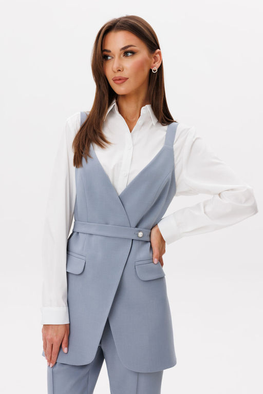 Костюм Lars Style 1103 серый; оттенки белые, молочные