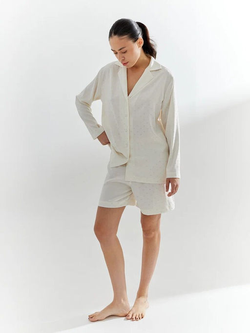 MY Рубашка пижамная жен.атлас Р225  фото 3