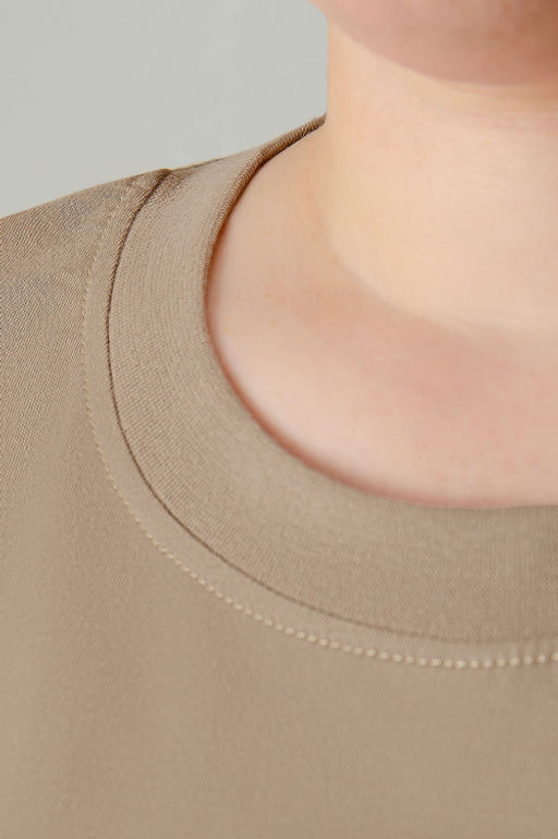 Арт. 31137 Футболка женская оверсайз 50-58 (5 шт) Цвет:бежевый - Калинка фото 15