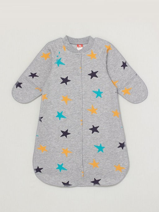 CRB wear/CWNB 90052-11-289 Комбинезон для мальчика (спальный), светло-серый меланж/Ex.Cherubino фото 2