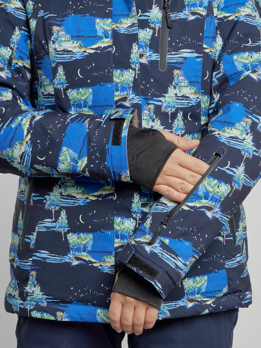 Горнолыжный костюм женский зимний темно-синего цвета 03320TS - Chunmai фото 6