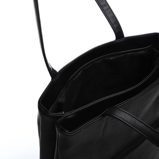 Сумка-тоут на молнии, цвет чёрный - Simaland фото 7