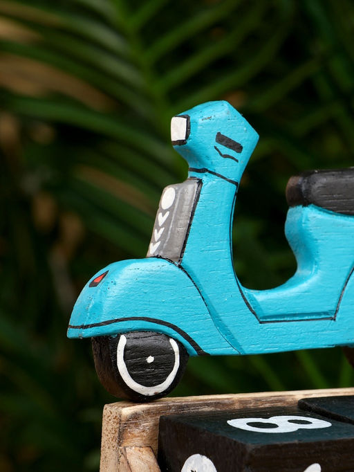 Календарь настольный Мопед, 145.514.5 см, дерево, бирюзовый - Simaland фото 5