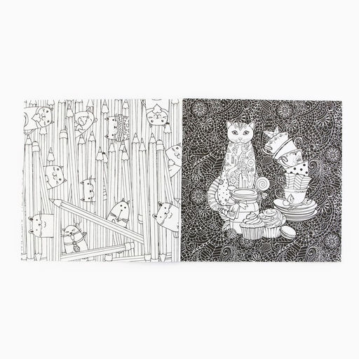 Цена за 2 шт. Раскраска - антистресс, альбом «Котонастроение», 20 стр.