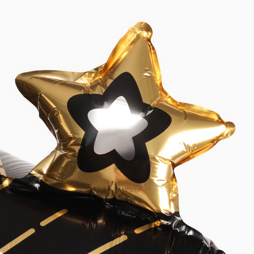 Воздушный шар фольгированный 68" «Новогодняя звезда», на подставке