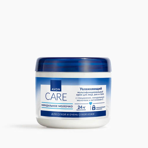 Увлажняющий мультифункциональный крем для лица, рук и тела с глицерином, миндальным молочком и витамином Е, 400 мл - Avon фото 3