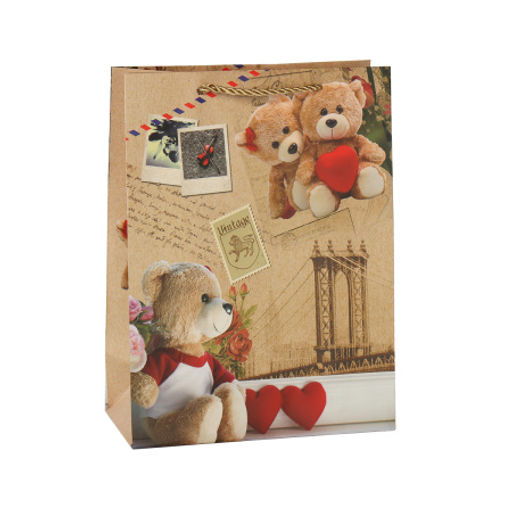 Цена за 12 шт. Пакет подарочный 18x24x8,5 / 24817S /уп 12/720/ - Галеонтрейд фото 3