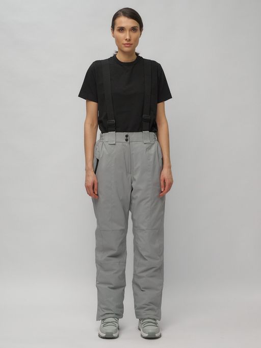 Горнолыжный костюм женский большого размера голубого цвета 02272-1Gl