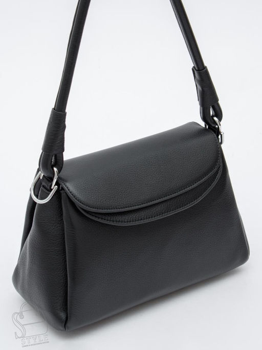 Сумка женская кожаная 2617-1YP black Polina&Eiterou