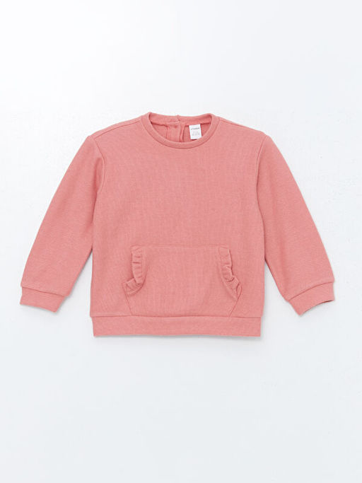 Bisiklet Yaka K?z ?ocuk Sweatshirt