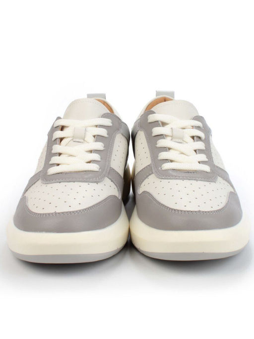 05-PDL252-2 BEIGE/GRAY Кроссовки женские (натуральная кожа) - Фабричный китай фото 9
