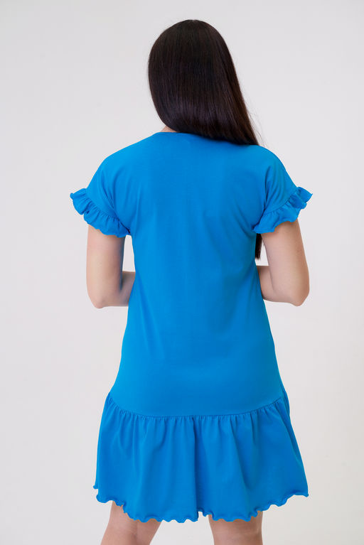 Платье женское из кулирки Чейси 2 бирюза - Амадэль фото 9