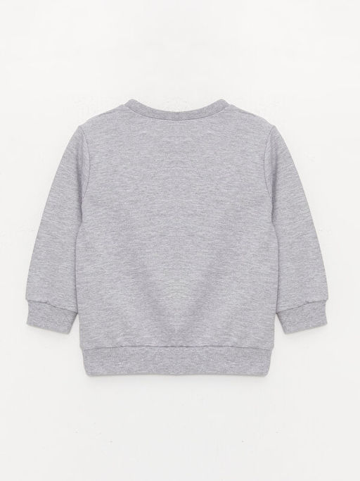 Bisiklet Yaka Uzun Kollu Erkek Bebek Sweatshirt ve E?ofman Alt 2li Tak?m - Waikiki фото 3