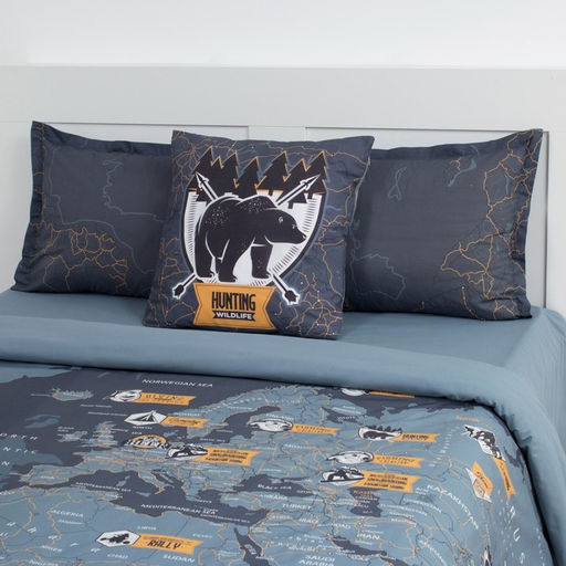 Постельное бельё Этель 2 сп Путешествие 175х215 см, 200х220 см, 50х70+3 см - 2 шт, ранфорс  фото 20