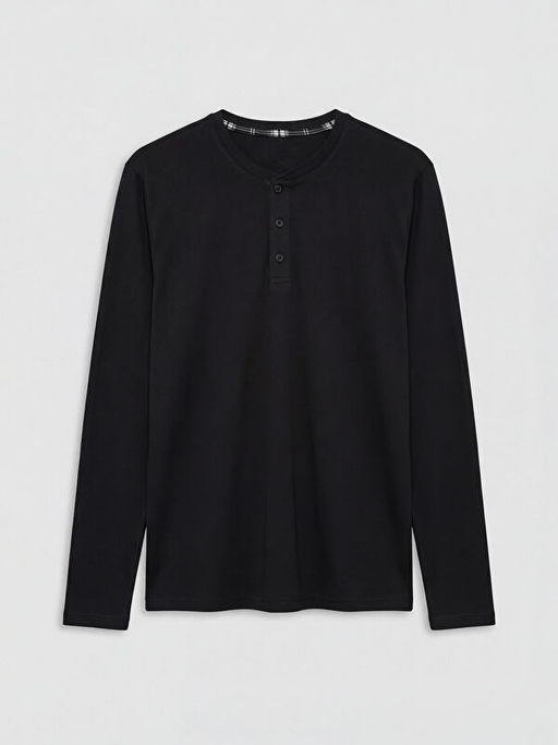 Bisiklet Yaka Erkek Pijama ?st