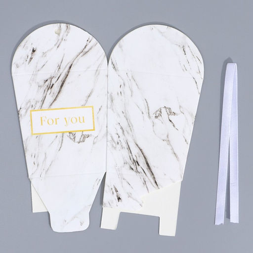 Цена за 5 шт. Бонбоньерка Мрамор, 7.5 8 7.5 см - Дарите счастье фото 6