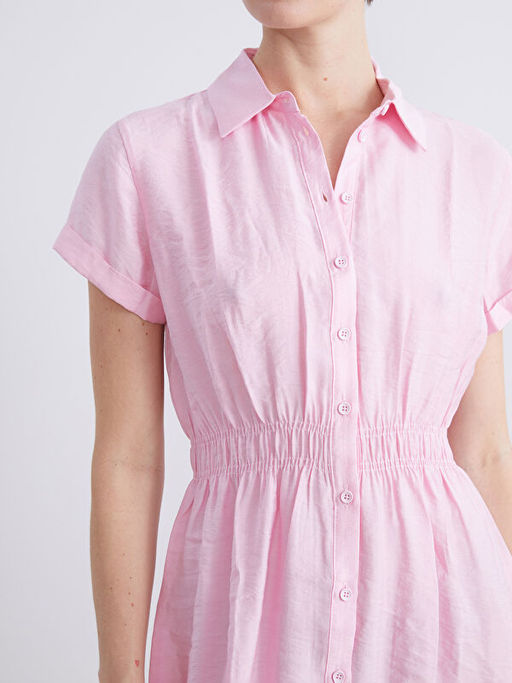 Modal Kar???ml? G?mlek Elbise