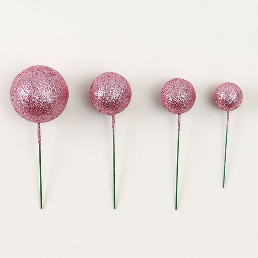 Топпер для торта «Бусины», набор 20 шт., розовый