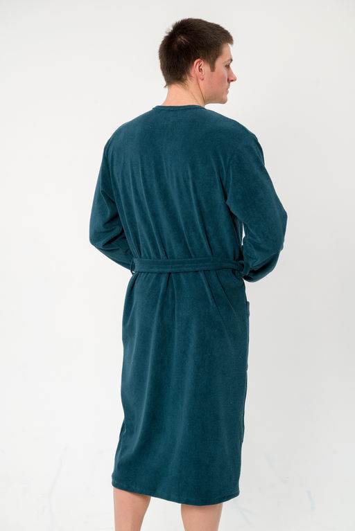 Халат мужской из махры Ренат изумруд макси - Амадэль фото 3