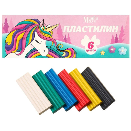 Пластилин 6 цветов 90 г Минни и Единорог - Disney фото 6