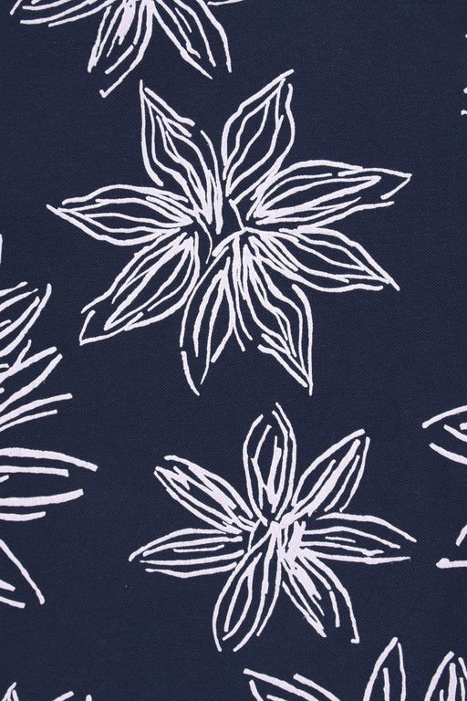 ЕП 30098/чернильный,крупные астры фуфайка жен