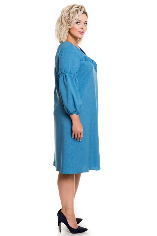 Платье 1181 бирюзово-голубой - Novita фото 4