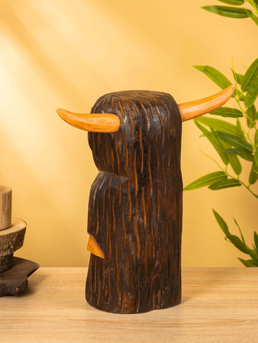 Сувенир «Бычок», 16×14×30 см, дерево