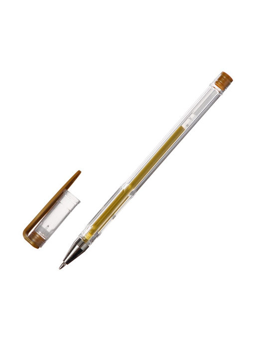 Набор гелевых ручек 3 цвета, белый, серебристый, золотой, корпус прозрачный - Simaland фото 7