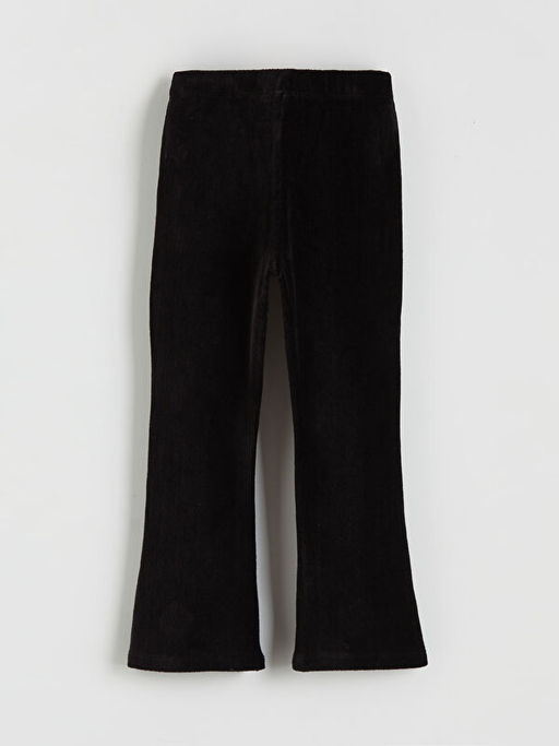 Beli Lastikli Kadife K?z ?ocuk Tayt