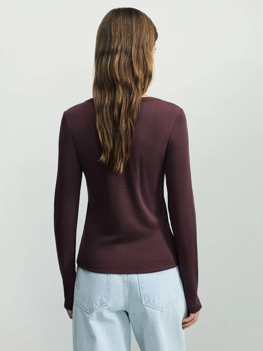 Лонгслив с застежкой на груди / Zarina  фото 5