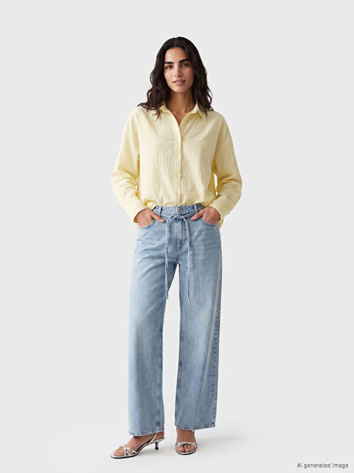 ?izgili Oversize Kad?n G?mlek