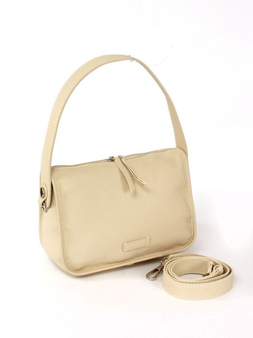 Сумка женская натуральная кожа GU 2066-8727, 1отд, плечевой ремень, молочный SALE 264070