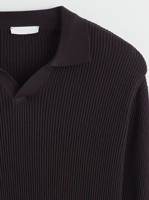 Polo Yaka Erkek Triko Kazak