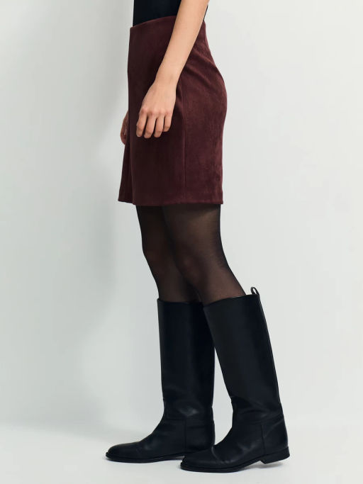 Юбка мини из искусственной замши / Zarina