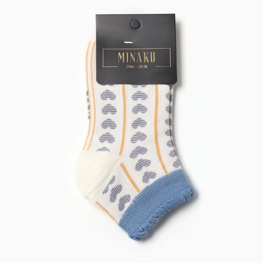Носки для девочки MINAKU «Сердечки» (1-2 года)