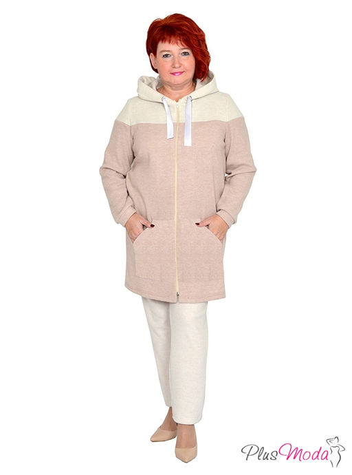 Толстовка Модель №1427 размеры 44-84 - Plusmoda фото 4