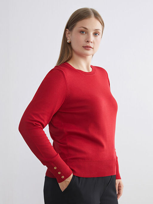 Bisiklet Yaka Kad?n Triko Kazak