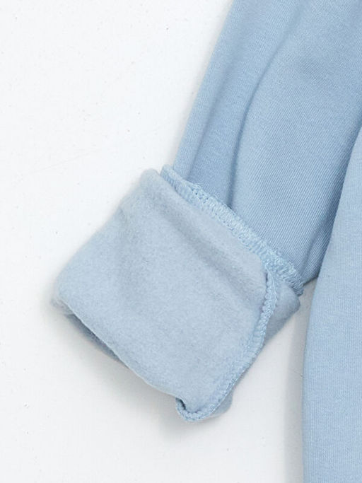 Bisiklet Yaka Bask?l? Erkek ?ocuk Sweatshirt