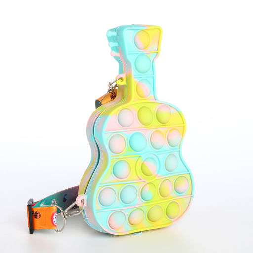Сумка детская «Гитара» Выбражулька, для девочки, pop it, разноцветная