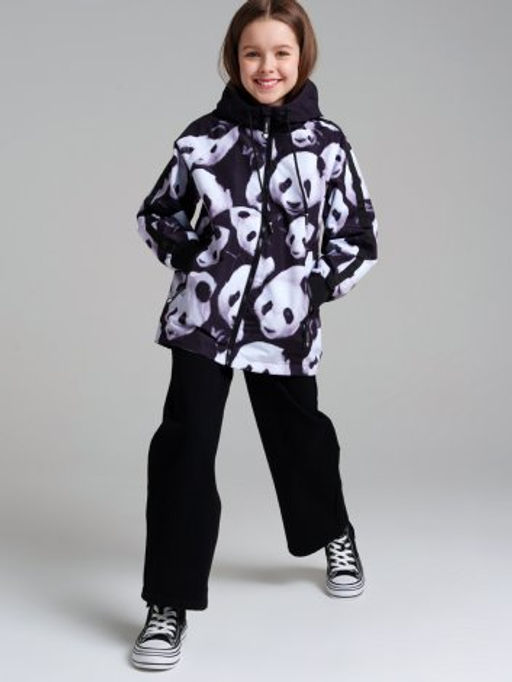 12421070 Куртка с полиуретановым покрытием для девочек (ветровка)