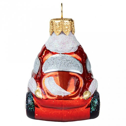 Елочная игрушка фигурка стеклянная Машина Опель-4 7,5х6,7х6,7см, ручная художественная роспись, подарочная упаковка (Россия) - Домашняя мода фото 4