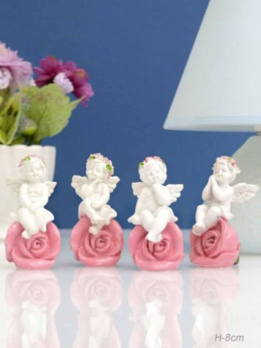 Фигурка Ангел на розе 8 см / L1761 /уп 4/480/ мягкая упаковка - Галеонтрейд фото 2