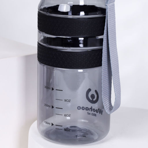 Бутылка для воды спортивная Woohooo H2O цвет Black + Gray 850 ml - Галеонтрейд фото 7