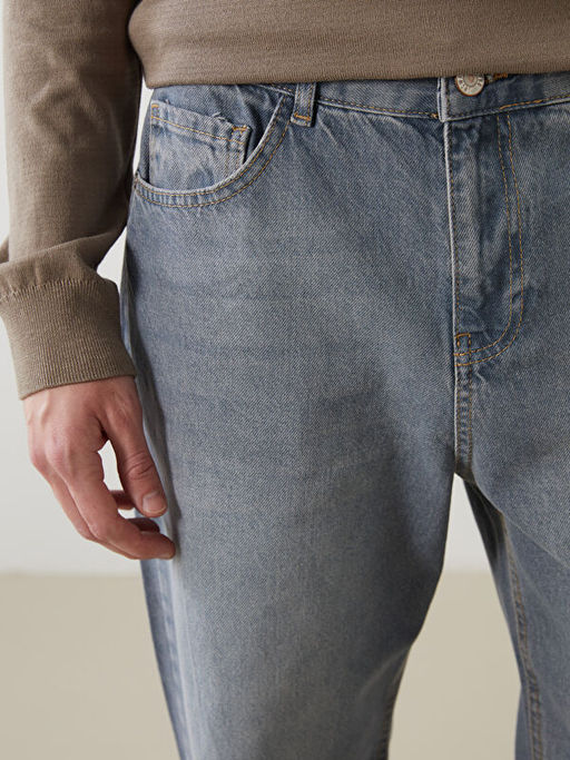 Baggy Fit Erkek Jean Pantolon