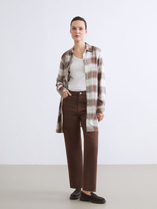 Ekose Kad?n G?mlek Tunik