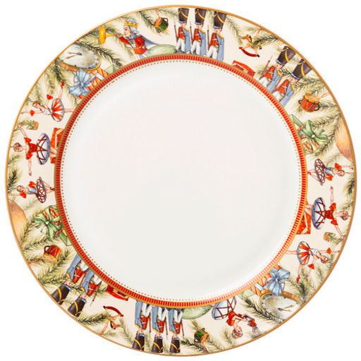Тарелка обеденная "Щелкунчик" 27 см 85-1919 #НовыйГод /АРТИ-М/
