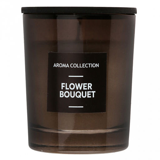 Свеча Incense д7см, h9см, ароматическая Flower Bouquet, в стеклянном стакане, время горения 32 часа (Россия) - Домашняя мода фото 4