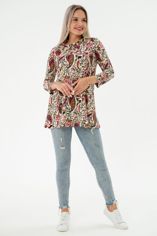 Туника женская из масла Сальма огурцы - Амадэль фото 4