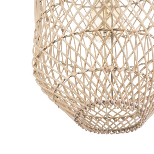 Светильник потолочный из ротанга «Эрвин», 1×120 Вт, Е27, 25×25×40 см