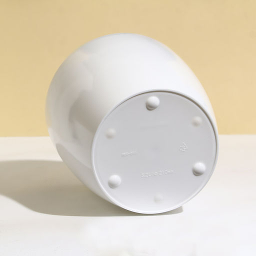 Кашпо для цветов, d=21 см, 5.2 л, пластик, белое